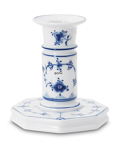 Musselmalet Gerippt, großer Kerzenständer Nr. 1/3303 oder 502, Royal Copenhagen