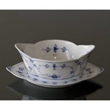 Musselmalet Gerippt, Sauciere auf festen Stand, Inhalt 45 cl., Royal Copenhagen