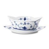 Musselmalet Gerippt, Sauciere auf festen Stand, Inhalt 45 cl., Royal Copenhagen