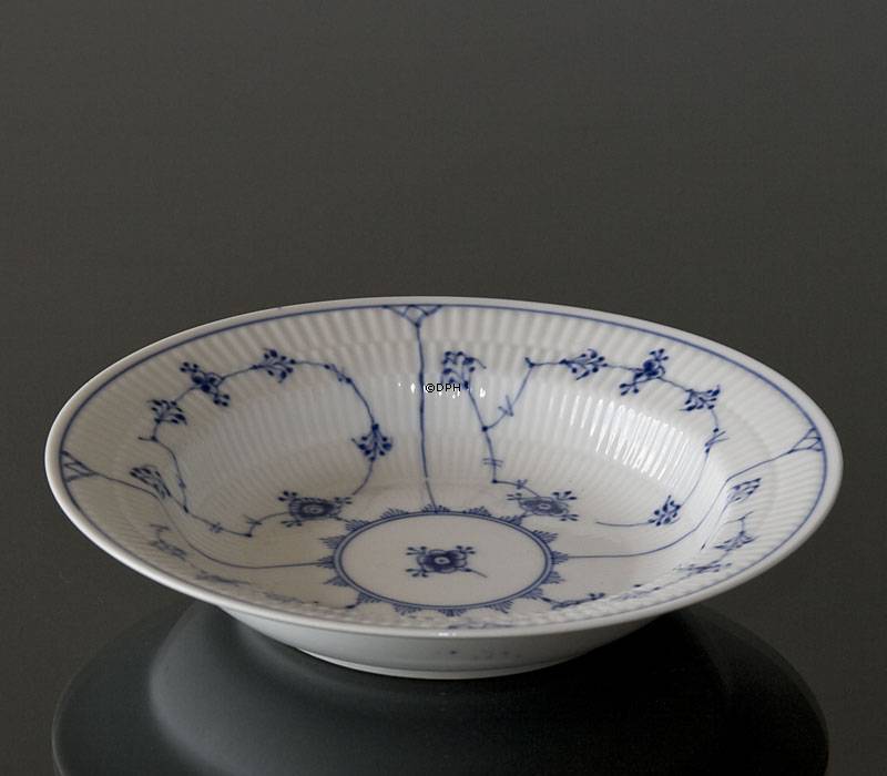 Musselmalet Gerippt, Suppenteller 21cm, Royal Copenhagen 21cm