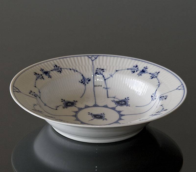 Musselmalet Gerippt, Suppenteller 23cm, Royal Copenhagen 23cm