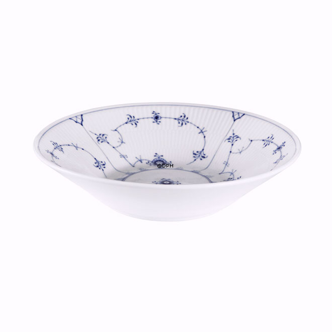 Musselmalet Gerippt, Suppenteller, Royal Copenhagen 17cm