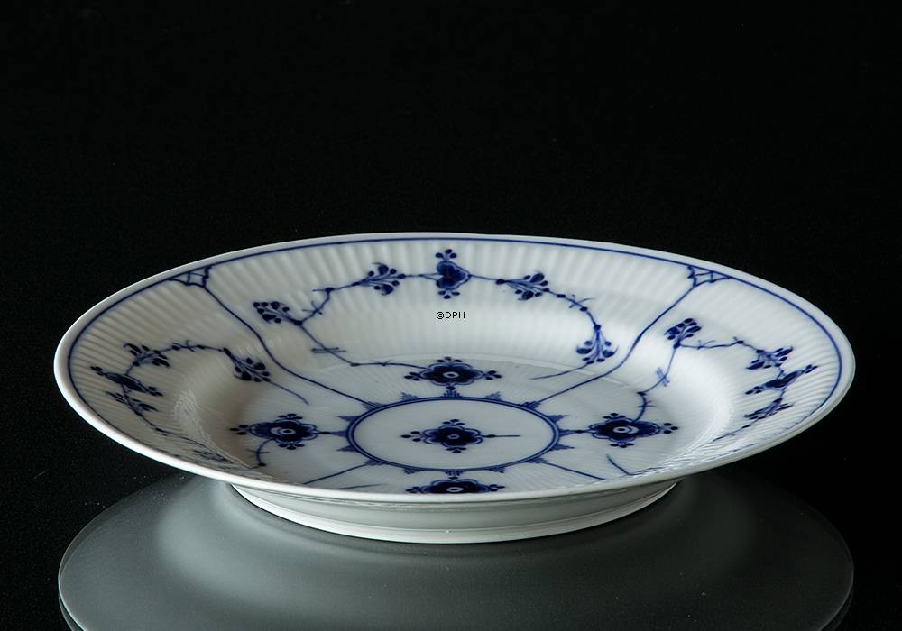 Musselmalet Gerippt, Essteller 21cm Nr. 1/178 oder 621, Royal Copenhagen