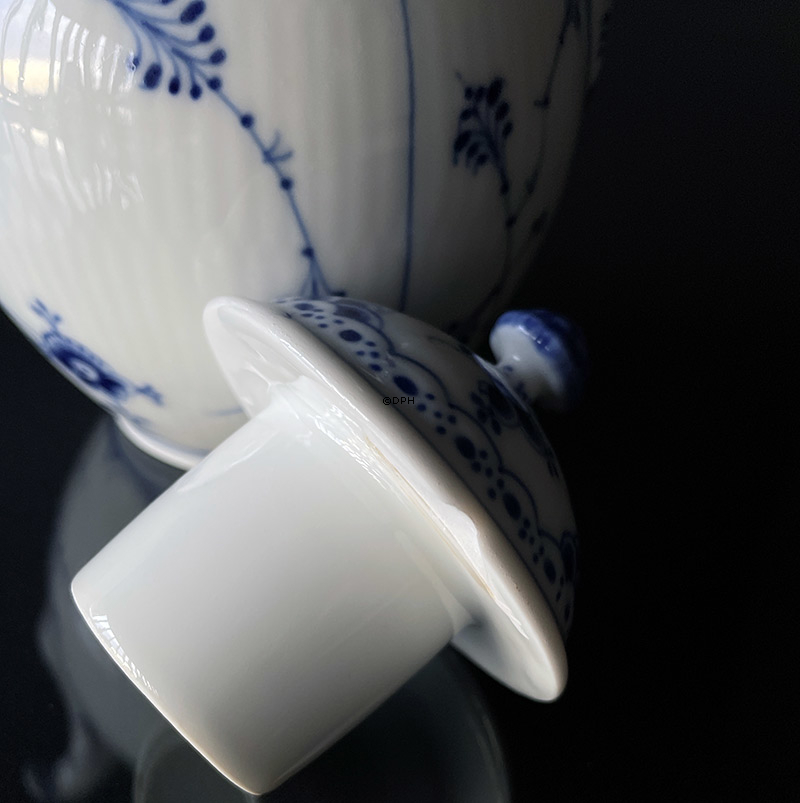 Musselmalet Halbspitze, Kaffeekanne Inhalt 100 cl., Royal Copenhagen