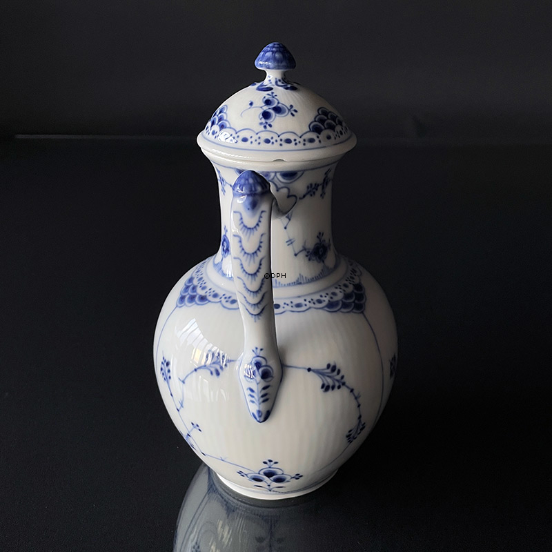 Musselmalet Halbspitze, Kaffeekanne Inhalt 100 cl., Royal Copenhagen