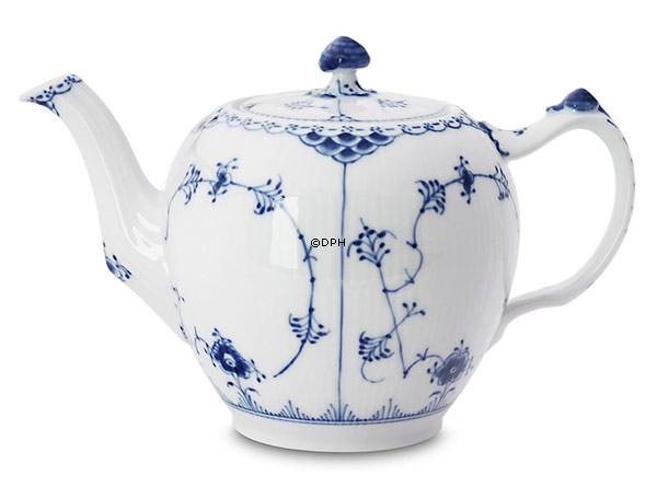 Musselmalet, Halbspitze, Teekanne, Inhalt 100 cl., Royal Copenhagen