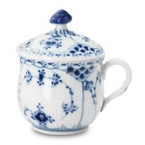 Musselmalet Halbspitze, Senftopf Nr. 1/744 oder 198, Royal Copenhagen