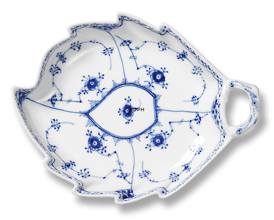 Musselmalet Halbspitze, blatformige Schale Nr. 1/548 oder 357, Royal Copenhagen