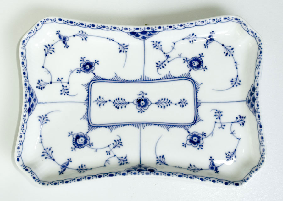 Musselmalet Halbspitze, Tablett für Zuckerdose und Milchkännchen 1/716 oder 364