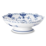 Musselmalet Halbspitze, runde Kuchenplatte auf Fuß Nr. 1/511 oder 427, Royal Copenhagen