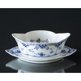 Musselmalet Halbspitze, Sauciere, Inhalt 40 cl., Royal Copenhagen