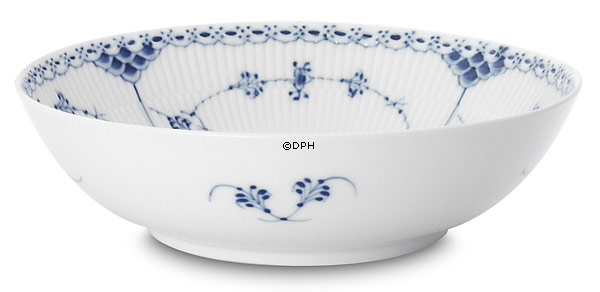 Musselmalet Halbspitze, Salatschüssel, Inhalt 70 cl., Royal Copenhagen 22cm