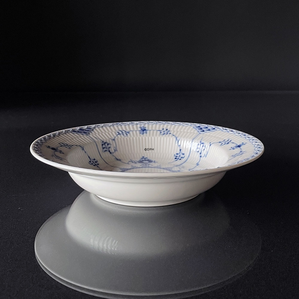 Musselmalet Halbspitze, Suppenteller 24cm Nr. 1/659 oder 605, Royal Copenhagen