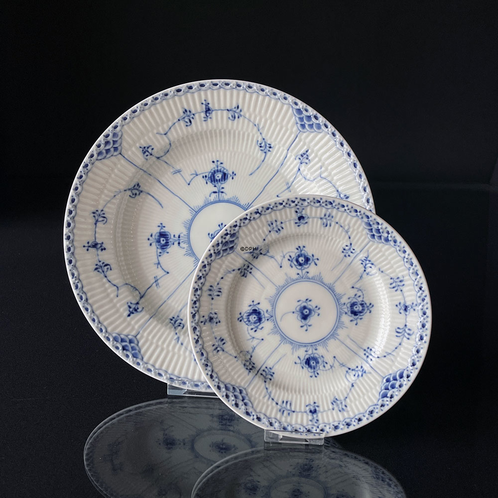 Musselmalet, Halbspitze, Teller 17cm Nr. 1/574 oder 617, Royal Copenhagen