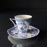 Musselmalet Vollspitze, Kaffeetasse, Inhalt 14 cl., Royal Copenhagen