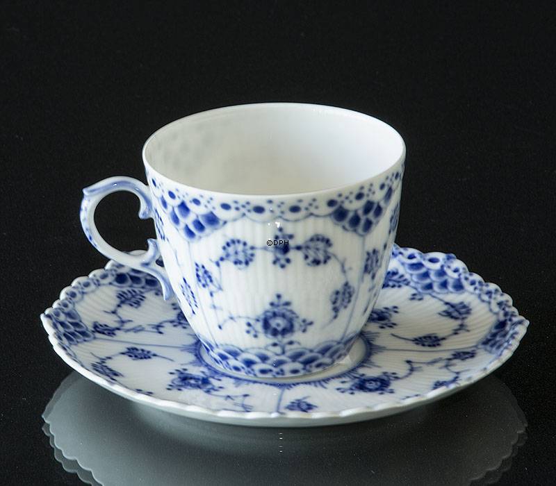 Musselmalet Vollspitze, Kaffeetasse Nr. 1/1035 oder 071, Inhalt 16 cl., Royal Copenhagen