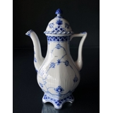 Musselmalet Vollspitze, große Kaffeekanne Nr. 1/1202 oder 126, (1,3 liter) Royal Copenhagen