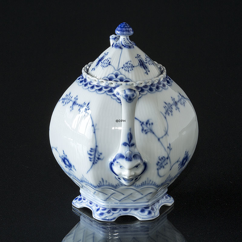 Musselmalet Vollspitze, Teekanne, Inhalt 100 cl., Royal Copenhagen
