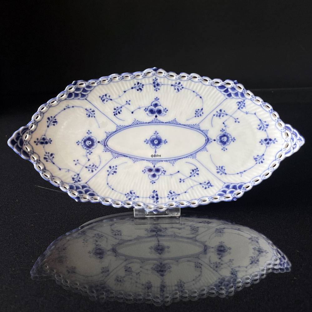 Musselmalet Vollspitze, ovale Schale Nr. 1/1115 oder 349, Royal Copenhagen 24cm