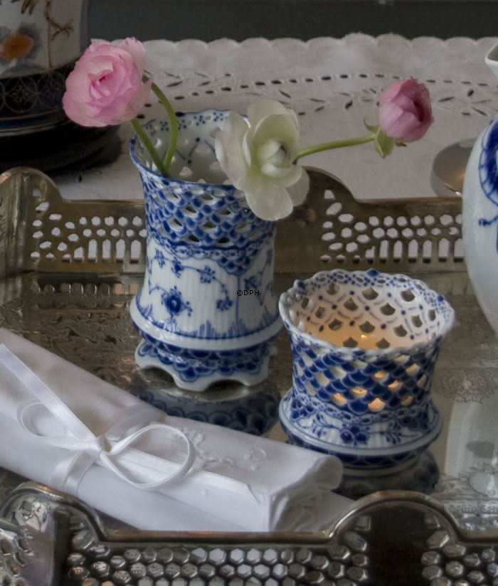 Musselmalet Vollspitze, Tasse (für Kerze etc.) Nr. 1/1015 oder 369, Royal Copenhagen