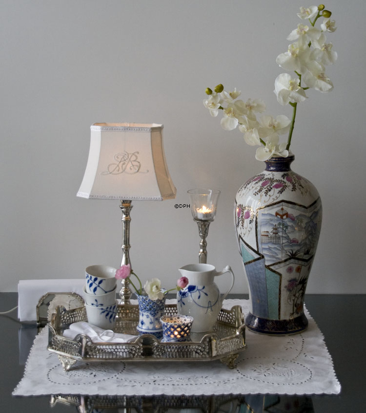 Musselmalet Vollspitze, Vase Nr. 1/1016 oder 370, Royal Copenhagen