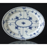 Musselmalet Vollspitze, ovale Servierplatte Nr. 1/1147 oder 374, Royal Copenhagen 30cm