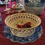 Musselmalet Vollspitze, kleine Obstschale 19cm Nr. 1/1054 oder 397, Royal Copenhagen