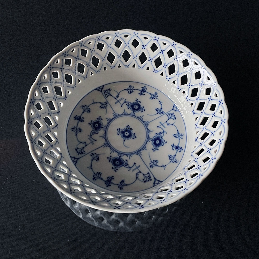 Musselmalet Vollspitze, kleine Obstschale 19cm Nr. 1/1054 oder 397, Royal Copenhagen