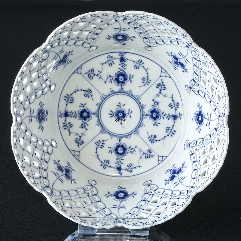 Musselmalet Vollspitze, große Obstschale Nr. 1/1061 oder 398, Royal Copenhagen 24cm