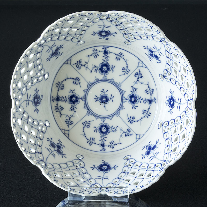 Musselmalet Vollspitze, große Obstschale Nr. 1/1061 oder 398, Royal Copenhagen 24cm