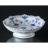 Musselmalet Vollspitze, Kuchenplatte auf Fuß Nr. 1/1023 oder 427, Royal Copenhagen 18cm