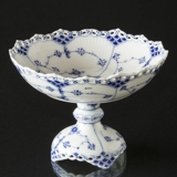 Musselmalet Vollspitze, Kuchenschale auf hohen Fuß Nr. 1/1020 oder 428, Royal Copenhagen 20cm