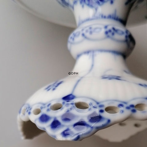 Musselmalet Vollspitze, Kuchenschale auf hohen Fuß Nr. 1/1020 oder 428, Royal Copenhagen 20cm