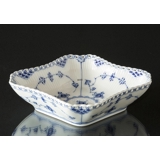 Musselmalet Vollspitze, quadratische Salatschüssel Nr. 1/1231 oder 578, Inhalt 80 cl., Royal Copenhagen 21cm