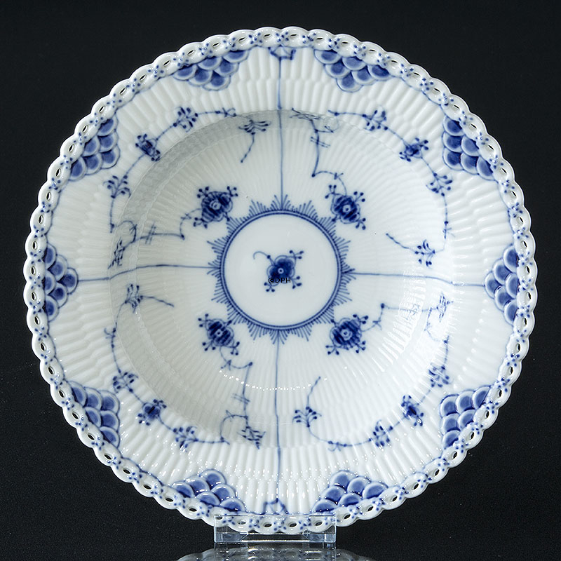 Musselmalet Vollspitze, Suppenteller, Royal Copenhagen