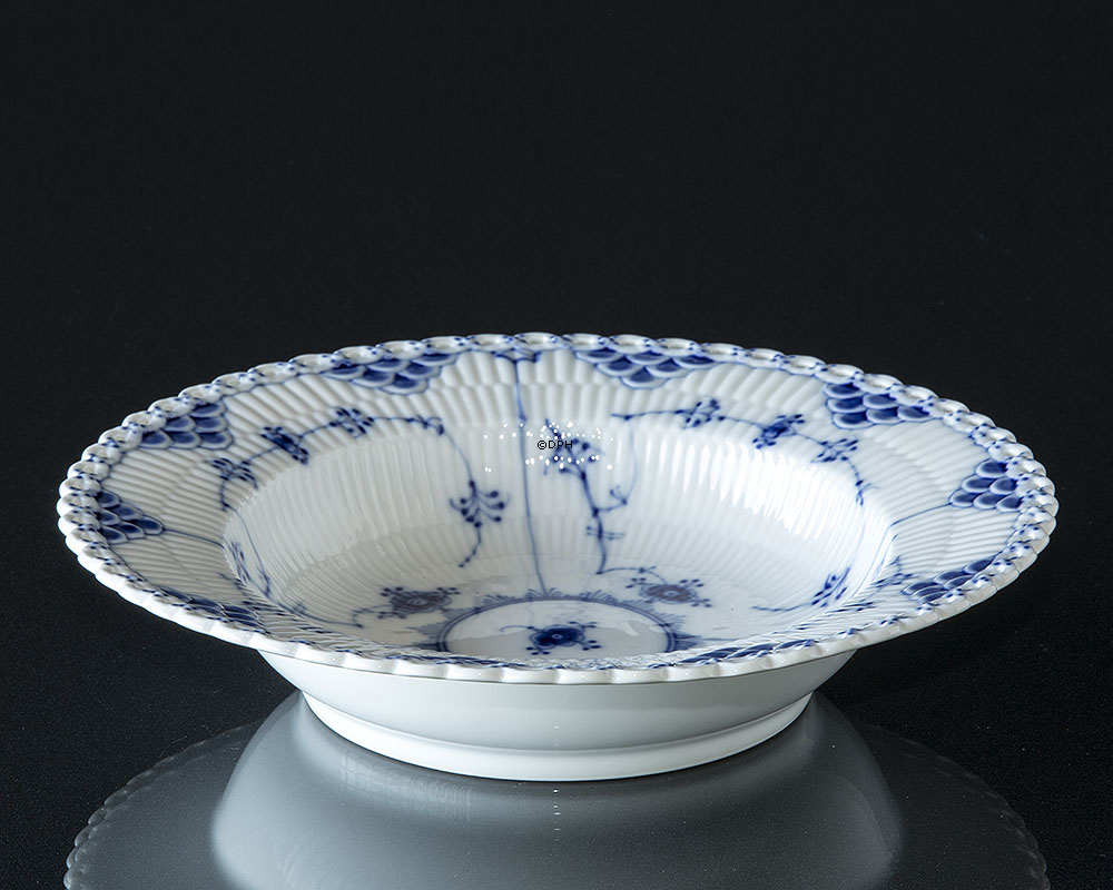 Musselmalet Vollspitze, Suppenteller, Royal Copenhagen