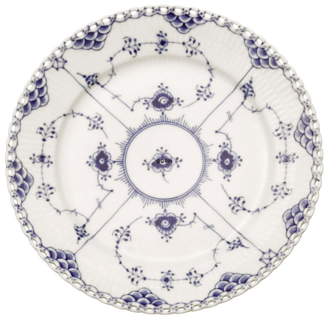 Musselmalet Vollspitze, Essteller 20cm Nr. 1/1086 oder 619, Royal Copenhagen