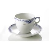Prinzessin, Blau, Kaffeetasse und Untertasse, Inhalt 14 cl, Royal Copenhagen