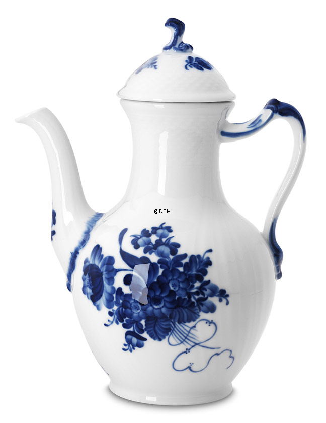 Blaue Blume, geschweift, Kaffeekanne Nr. 10/1794 oder 126, Royal Copenhagen