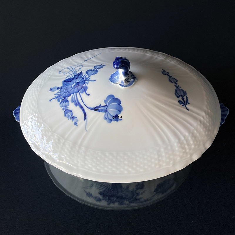 Blaue Blume, geschweift, Schale mit Deckel no. 10/1702 oder 172, Royal Copenhagen