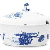 Blaue Blume, geschweift, ovale Terrine mit Deckel, Inhalt 200 cl., Royal Co...