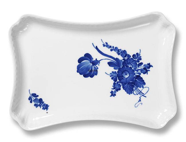 Blue Flover, geschweift, Tablett für Zuckerdose und Sahnekännchen Nr. 10/1694 oder 364, Royal Copenhagen