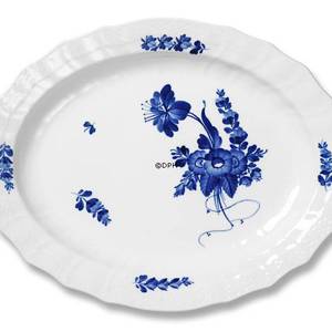 Blaue Blume, geschweifte, ovale Servierschale 36 cm, Royal Copenhagen | Nr. 1106375 | Alt. 10-1556 | DPH Trading