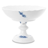 Blaue Blume, geschweift, runde Kuchenplatte auf hohem Fuß Nr. 10/1528 oder 428, Royal Copenhagen ø21cm