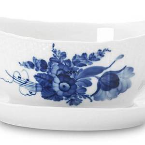 Blaue Blume, geschweift, Sauciere auf festem Ständer, Inhalt 35 cl., Royal Copenhagen | Nr. 1106563 | DPH Trading