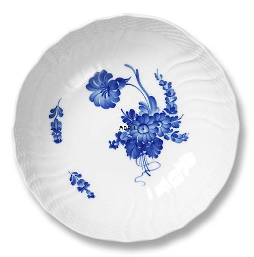 Blaue Blume, geschweift, runde Salatschüssel Nr. 10/1518 oder 577, Inhalt 80 cl., Royal Copenhagen ø21cm