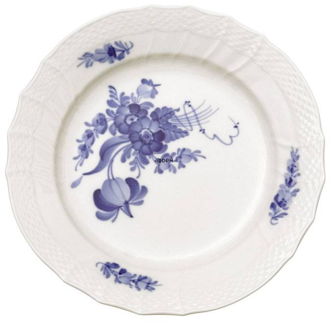 Blaue Blume, geschweift, flache Teller 17cm Nr. 10/1625 oder 617, Royal Copenhagen