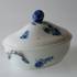Blaue Blume, glatt, ovale Schale mit Deckel | Nr. 1107172 | Alt. 10-8174 | DPH Trading