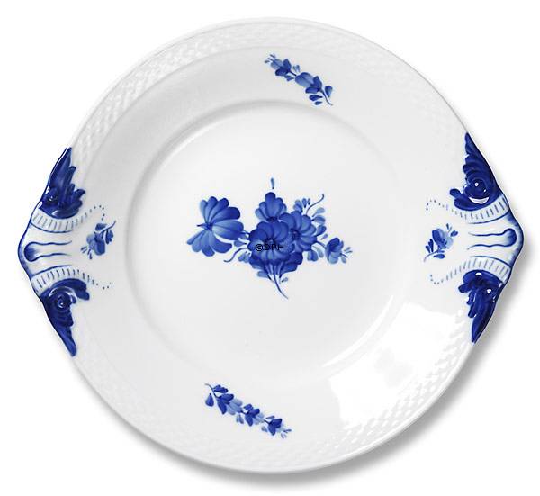 Blaue Blume, glatt, Kuchenplatte Nr. 10/8162 oder 422, Royal Copenhagen Ø29cm