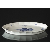 Blaue Blume, eckig, ovale Kuchenplatte 30cm Nr. 10/8578 oder 373